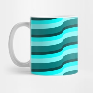 Op Art Teal Mug